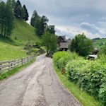 Anstieg auf dem Weg Nr. 31 Richtung Flitz