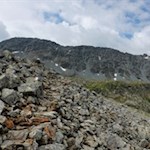 Der Anstieg auf die Dreieckspitze ist gut markiert