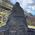 Der Dürerstein in Klausen erinnert an den Aufenthalt Albrecht Dürers