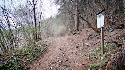 Längs des Weges bringt man allerlei Wissenwertes in Erfahrung