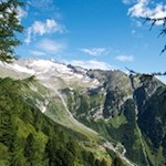 Blick auf die imposante Gletscherwelt