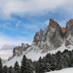 Blick auf die Furchetta und den Sass Rigais von der Geisleralm