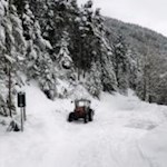 Der Wanderparkplatz am Ende der Spilucker Straße