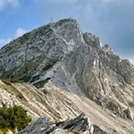 In front of us rises the Corno Bianco