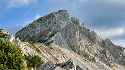 Vor uns erhebt sich das Weißhorn