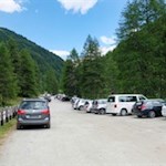 Parkplatz am Eingang des Knuttentals