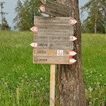 Unsere Wanderung ist bestens ausgeschildert