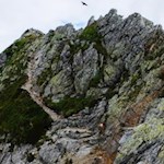 Die nördliche Route vom bzw. auf den Sambock erfordert Trittsicherheit und Schwindelfreiheit