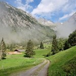 Die Wollbachalm ist in eine bezaubernde Landschaft gebettet