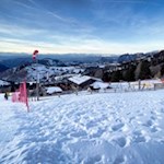 Die Masarè Hütte präsentiert sich vor verträumter Kulisse