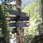 Unsere Wanderung ist bestens ausgeschildert