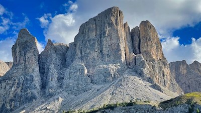 Vista sul massiccio del Sella