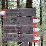 Zunächst folgt man dem Weg Nr. 8