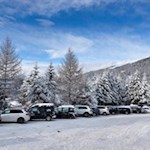 Wanderparkplatz oberhalb des Gasthauses Nunewieser