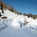 Am Beginn des Winterwanderweges