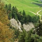 Die Terner Erdpyramiden von oben