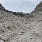 Über Geröllhänge in Richtung Pisciaduhütte