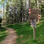 Auf dem Rückweg zum Völser Weiher