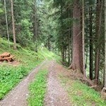 Längs des Lüsner Panoramaweges laden Bänke zum Verweilen ein