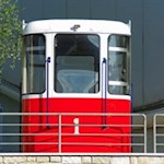 Disused: Until 2001, these nostalgic red and white gondolas led up from Malcesine to Monte Baldo