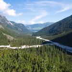 Rückwärtsgewandter Blick ins beliebte Fischleintal