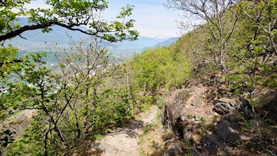 Unsere Wanderung führt durch aussichtsreiche Buschhänge