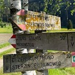 Der Sterzinger Rundweg nach Elzenbaum ist sehr gut ausgeschildert
