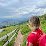 Schließlich zweigt der Weg Nr. 6A zur nunmehr nahen Masarè Hütte ab