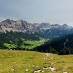 Blick in Richtung St. Kassian nahe der Gardenacia Hütte