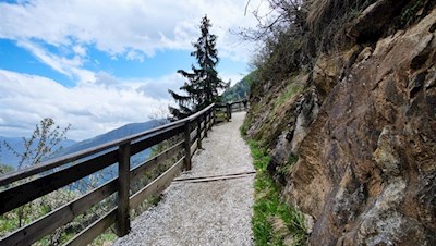 Auf dem Weg zur Aussichtskanzel