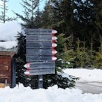 Vom Wanderparkplatz folgt man dem Weg Nr. 15