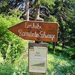 Nach rund 6 km heißt die Ramitzler Schwaige ihre Gäste willkommen