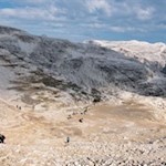 Das Felsenreich des Sellaplateaus ähnelt einer Mondlandschaft