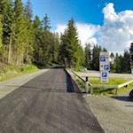 Wanderparkplatz Zumis am Rande der Rodenecker Alm