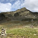 Blick auf die Samspitze vom Latzfonser Kreuz