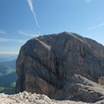 Blick vom Kleinen auf den Großen Peitler