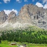 Das Langkofelmassiv ist das kleinste Massiv in den Dolomiten