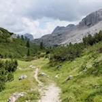 Anstieg in Richtung Conturinessee