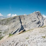 Neben uns erhebt sich der imposante Neunerkofel