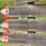 Der Natur- und Kulturweg führt zum Biotop Pirchner Moos