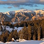 Mit Blick auf den Schlern zur Frommer Alm