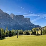 Die Wanderung auf den Crep de Sela führt an der Seilbahnstation vorbei