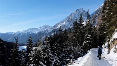 Vor herrlicher Kulisse auf den Staller Sattel