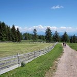 Im sanften Anstieg zur Möltner Kaser Alm