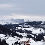 Ausblick auf die Seiser Alm und den Schlern