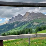 Fotorahmen in den Latemarwiesen