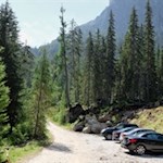 Wer möchte, kann die Wanderung auch auf dem kleinen Parkplatz Cialdires starten