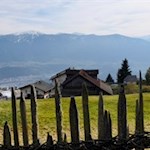 Vor traumhafter Kulisse präsentiert sich das Berggasthaus Kofler am Kofl