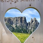 Der Schlern ist das Wahrzeichen der Seiser Alm