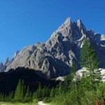 Blick auf den Einserkofel vom Fischleinboden aus